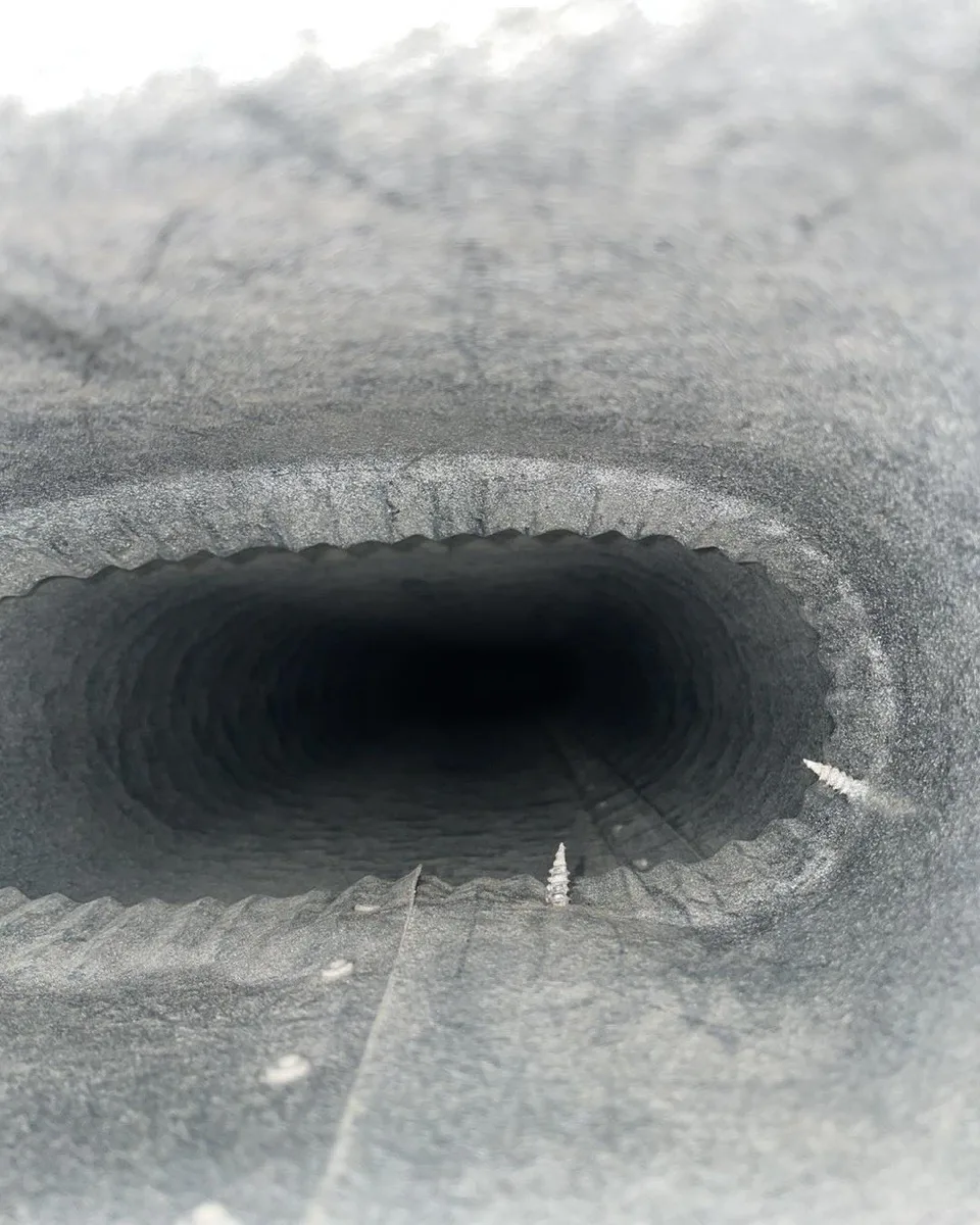 Inside view of an air duct