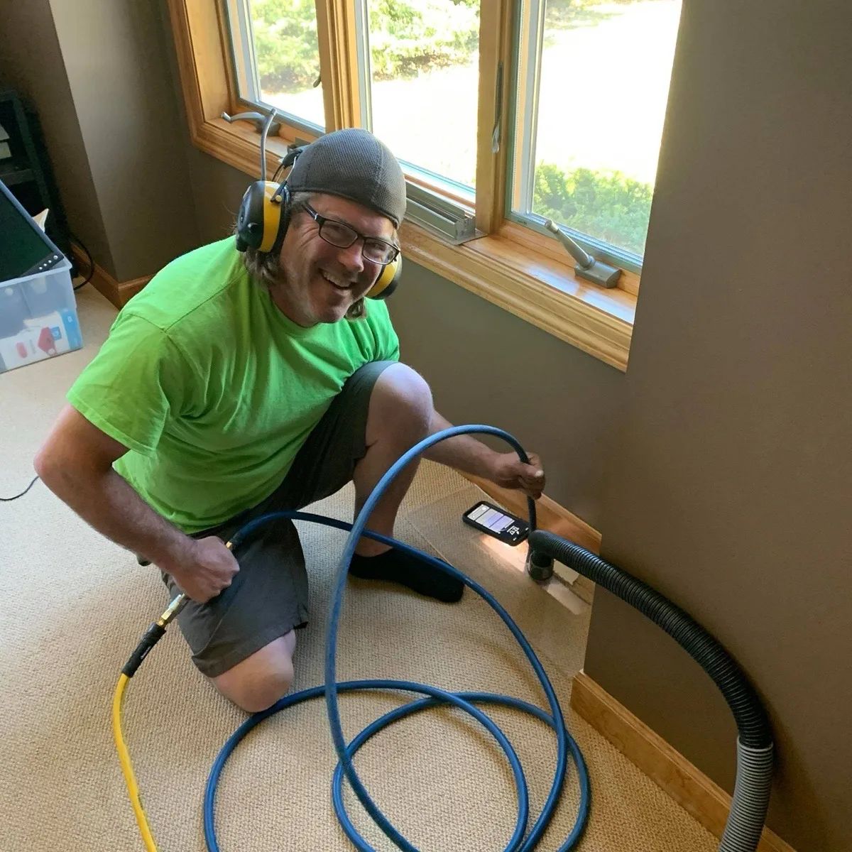 Matt Bertsch, owner of Four Seasons Window, Carpet & Air Duct Cleaning