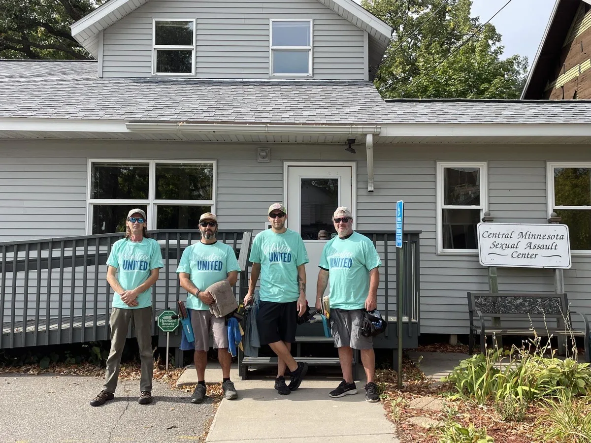 Four Seasons team members at a community volunteer event